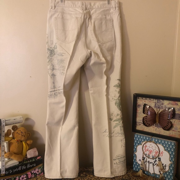 Vintage Ralph Lauren Floral/Script Print Jeans - Picture 2 of 15